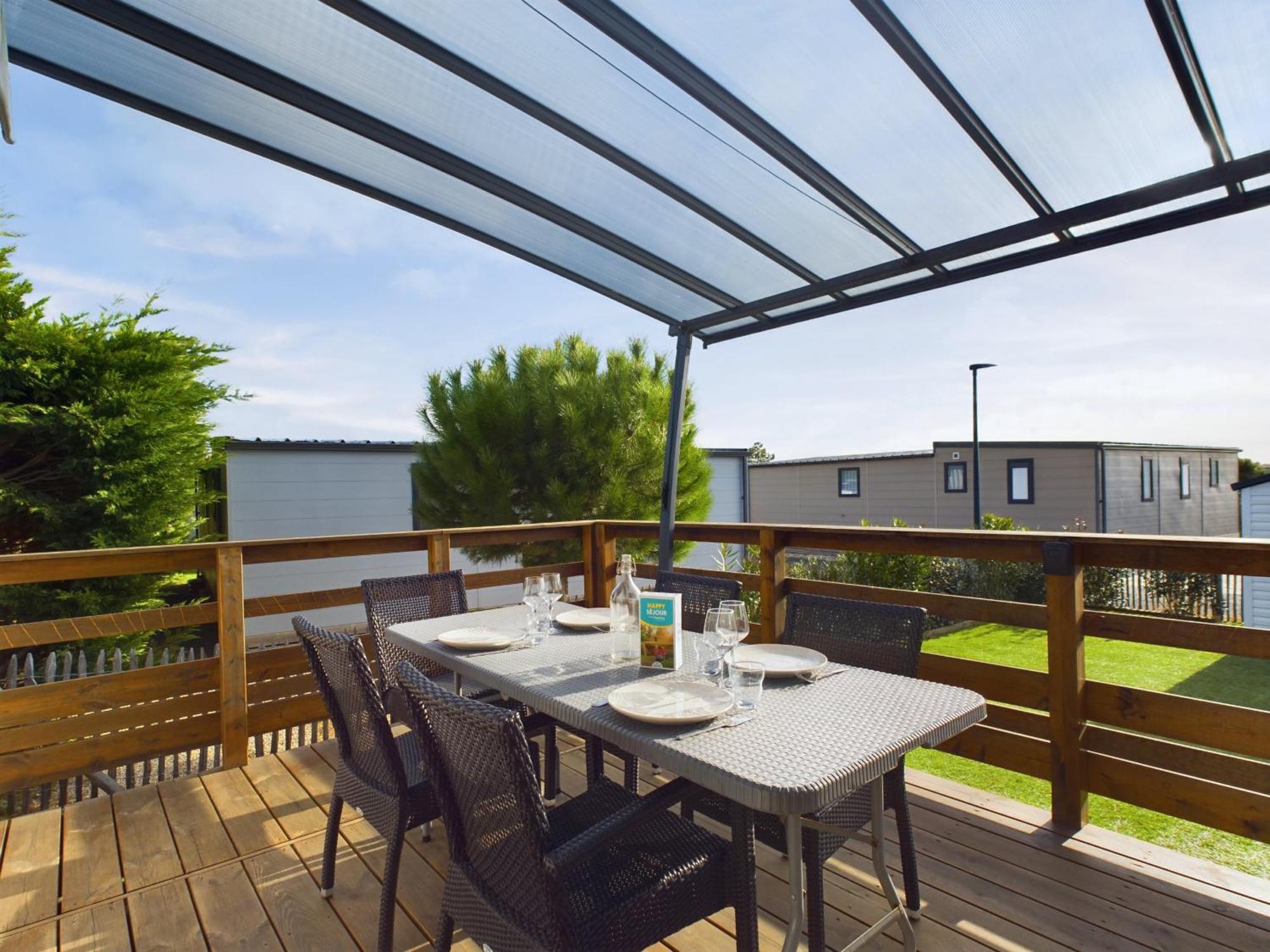 Beau Chalet Pour 4 Pers - Acces Piscine Chauffee Brétignolles-sur-Mer Esterno foto