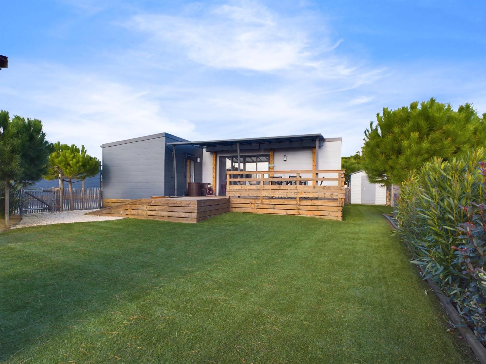 Beau Chalet Pour 4 Pers - Acces Piscine Chauffee Brétignolles-sur-Mer Esterno foto