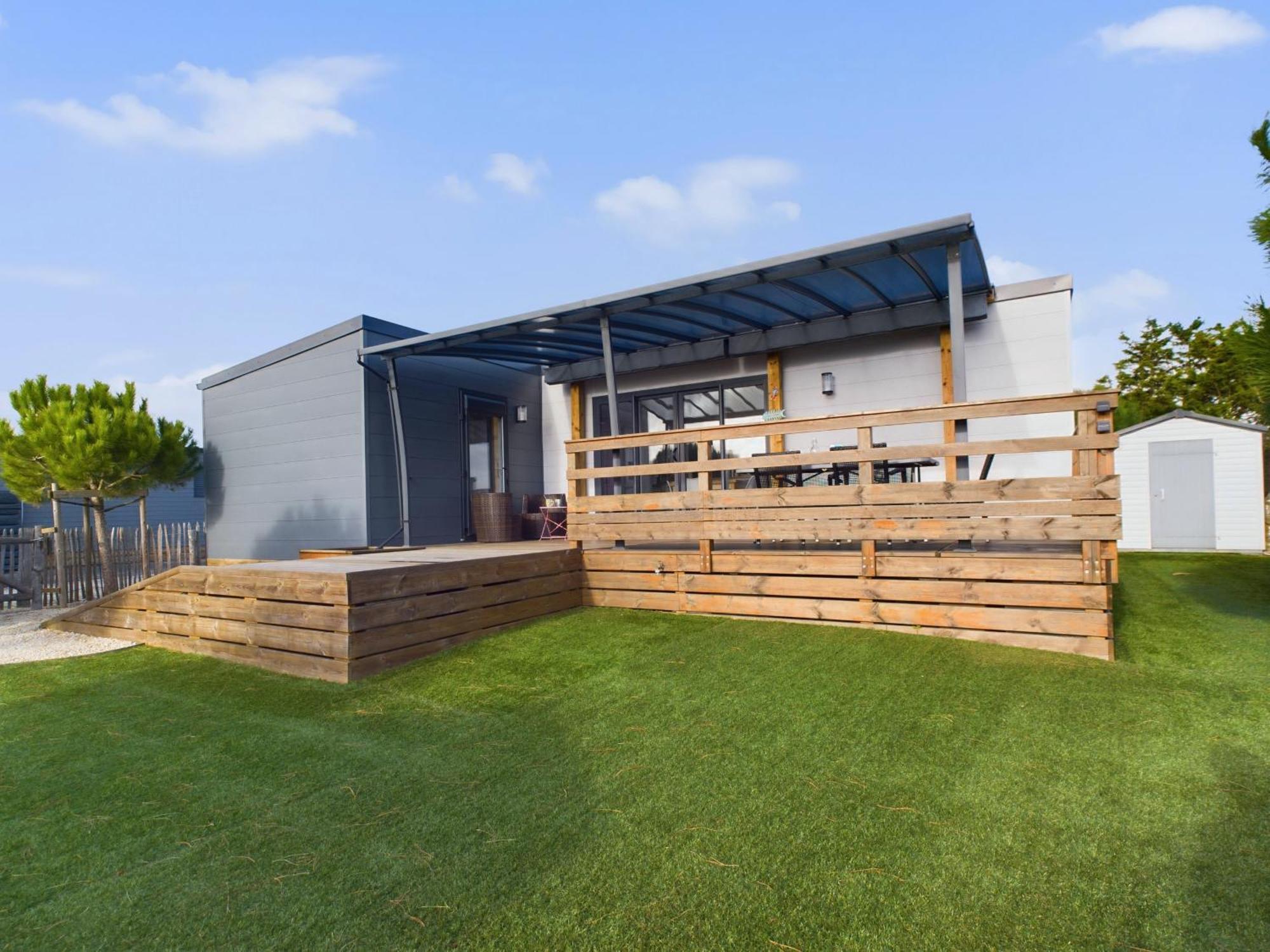 Beau Chalet Pour 4 Pers - Acces Piscine Chauffee Brétignolles-sur-Mer Esterno foto